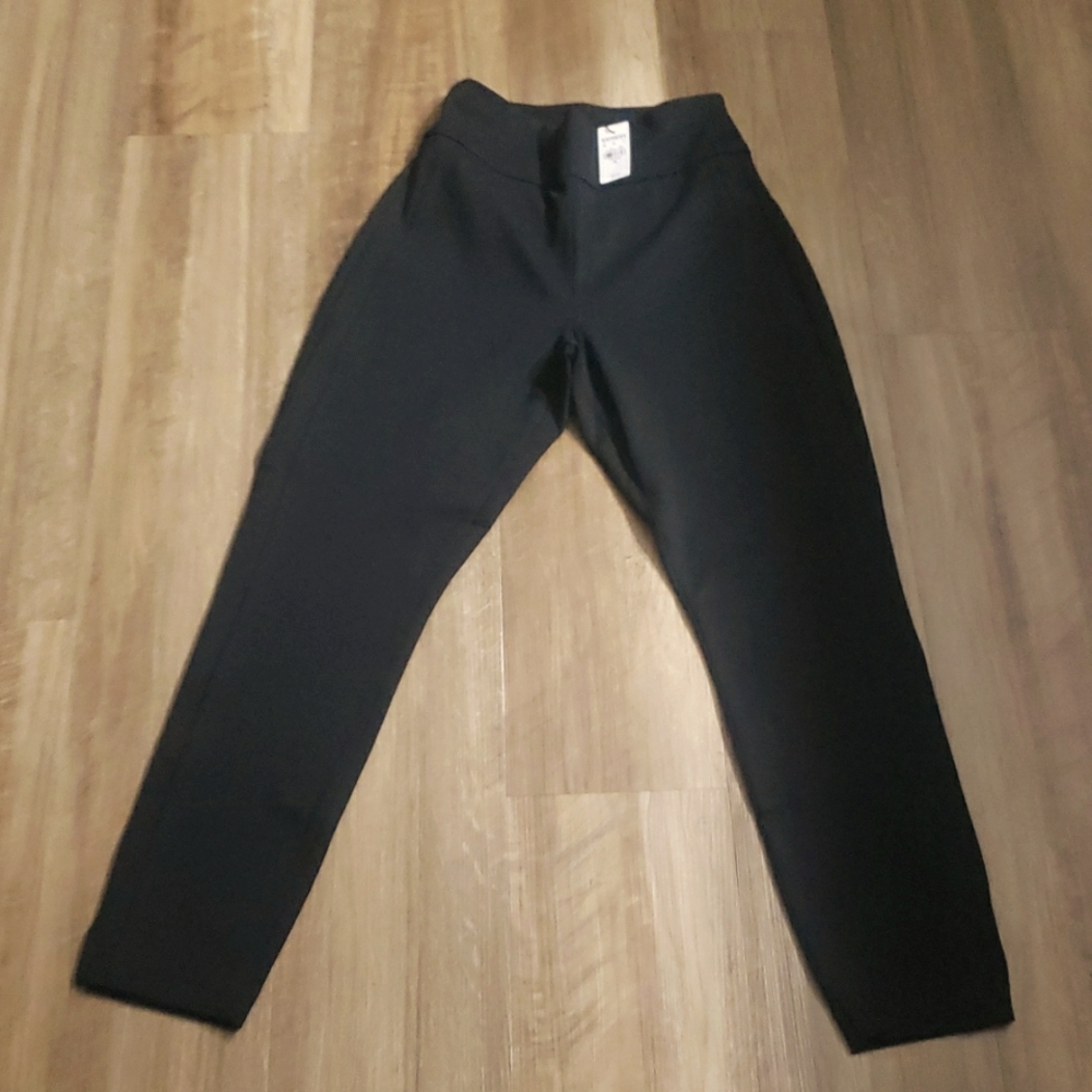 NWT Express XS Black Curvy High Waisted Columnist Ankle Pants